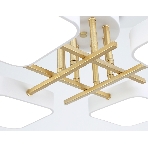 Люстра светодиодная на штанге Ambrella light FL516341/4 WH/GD белый/золото 72W 3000-6000K 550*550*150 (без ПДУ), фото4