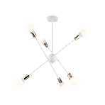 Светильник Ambrella light TR80432/6 WH/GD белый/золото E27/6 max 60W D950*730, фото7