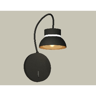 Светильник Ambrella light XB9596101 SBK/PYG/CL черный песок/золото желтое полированное/прозрачный GX53 (C9596, N8145)