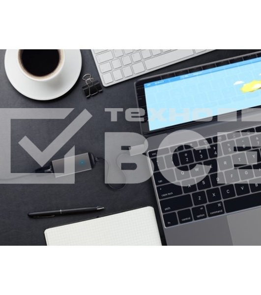 Адаптер Satechi Type-C to Gigabit Ethernet. Поддержка 10/100/1000Mbps Ethernet. Цвет серый космос.