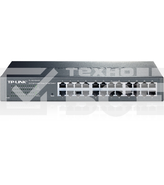 Коммутатор TP-Link SMB TL-SG1024DE 24-Port Gigabit Easy Smart Switch, 24 10/100/100Mbps RJ45 ports, MTU/Port/Tag-based VLAN, QoS, IGMP Snooping