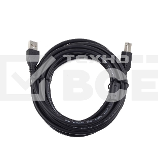 Кабель Gembird/Cablexpert CCF2-USB2-AMBM-10 USB 2.0 Pro AM/BM, 3м, экран, 2феррит.кольца, черный, пакет