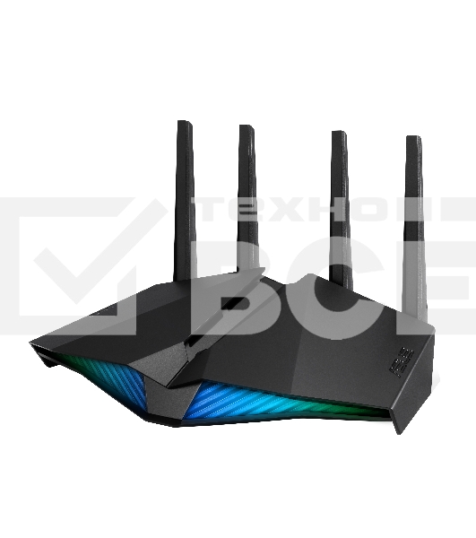 Роутер ASUS RT-AX82U роутер 802.11b/g/n/ac/ax, до 574 + 4804Мбит/c, 2,4 + 5 гГц, 4 антенны, USB, GBT LAN ; 90IG05G0-MO3R10