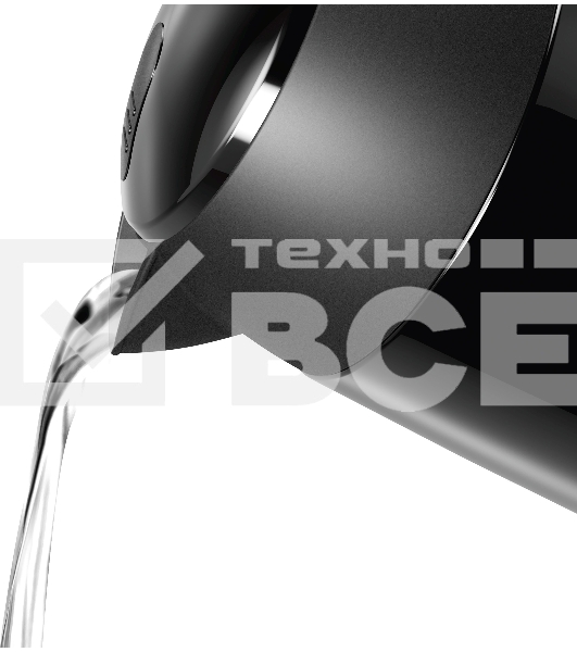 Чайник электрический Bosch TWK3P423 1.7л. 2400Вт черный (корпус: нержавеющая сталь)
