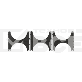 Кластер тройной для двустен. труб d110 DKC 025113