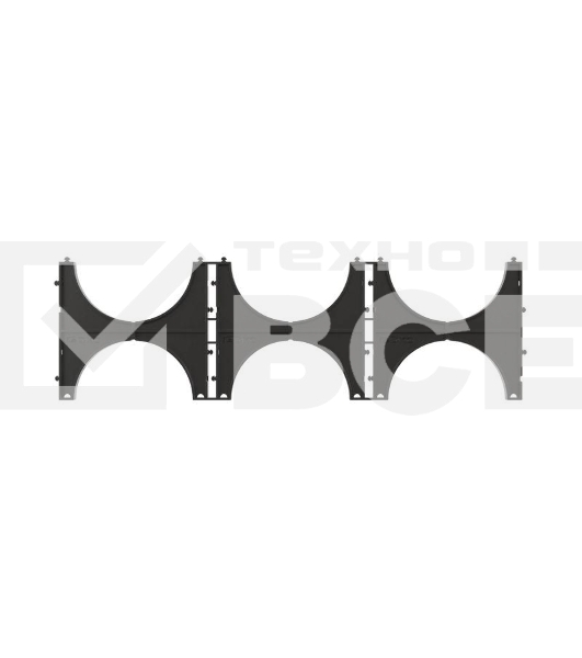 Кластер тройной для двустен. труб d110 DKC 025113