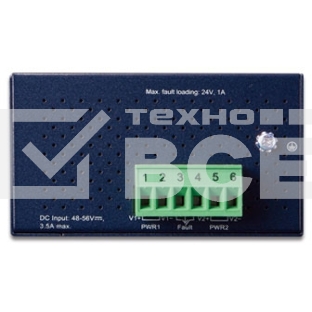 Коммутатор PLANET IGS-5225-4P2S  IP40 Industrial L2+/L4 4-Port 1000T 802.3at PoE + 2-Port 100/1000X SFP Full Managed Switch (-40 to 75 C, dual redundant power input on 48~56VDC terminal block, ERPS Ring, 1588, Modbus TCP, ONVIF, Cybersecurity features)