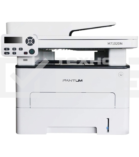 МФУ лазерный Pantum M7102DN, A4, ч/б, печ. до 33 стр/мин., скан. до 24 стр/мин., 1200x1200dpi, USB, RJ-45