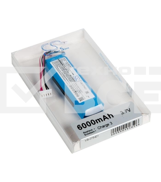 Аккумуляторная батарея CameronSino CS-JML330SL для JBL Charge 3  3.7V  6000mAh  22.20Wh