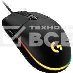 Мышь проводная Logitech G102 LIGHTSYNC черный, 8000 dpi, USB, кнопки - 6, фото16