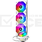 Комплект жидкостного охлаждения ID-COOLING ZOOMFLOW 360 XT SNOW LGA20XX/LGA115X/AM4/AM3/+/AM2/+/FM2/+/FM1(4шт/кор,TDP 350W, cнежно-белый, ARGB FAN and PUMP, PWM, TRIPLE FAN 120mm) RET, фото12