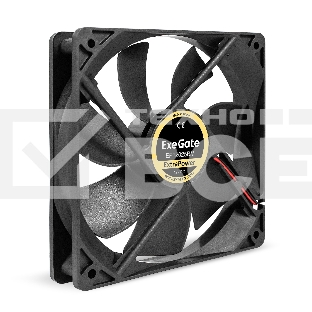 Вентилятор для корпуса ExeGate ExtraPower EP12025BM черный, 120 мм, 1850 об/мин, 30 дБ, 2 pin