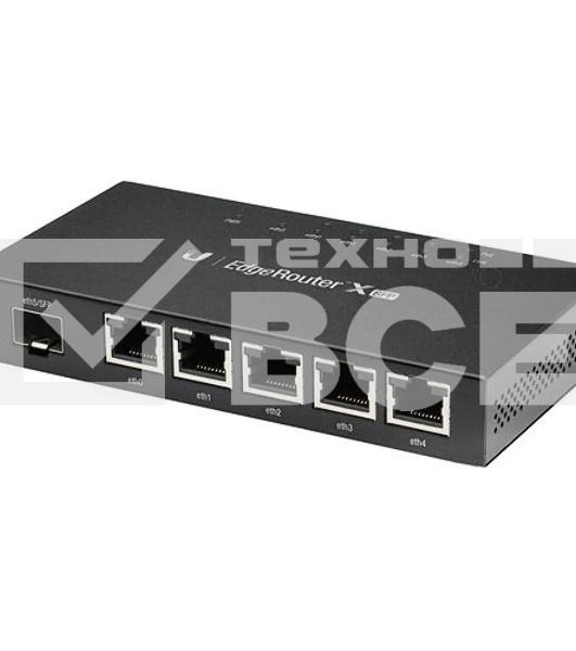Сетевое оборудование UBIQUITI ER-X-SFP Маршрутизатор 5x Ethernet, 1x SFP, раздача PoE