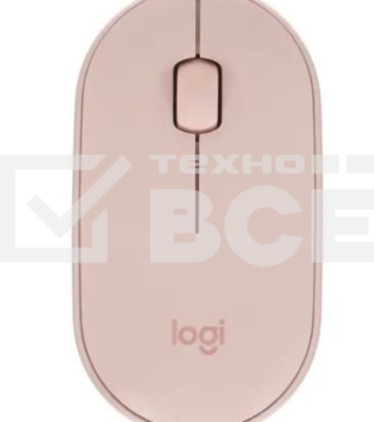 Мышь беспроводная Logitech Pebble M350 розовый, 1000 dpi, радиоканал, Bluetooth, USB, кнопки - 3
