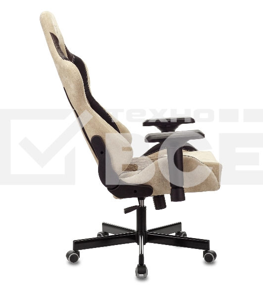 Кресло игровое Бюрократ VIKING 7 KNIGHT BR FABRIC коричневый текстиль/эко.кожа крестовина металл/пластик