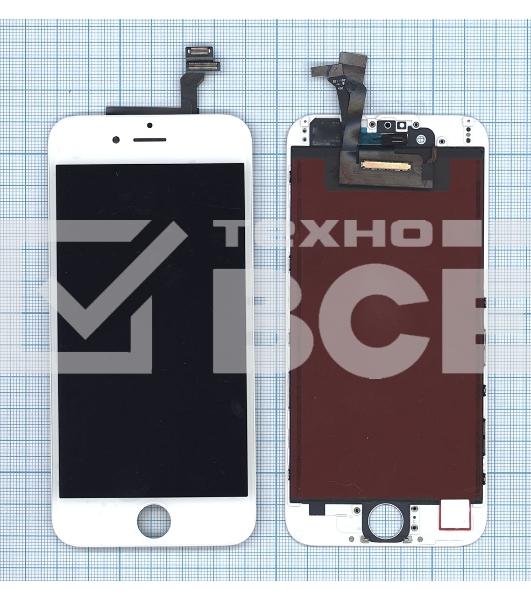 Дисплей для Apple iPhone 6 в сборе с тачскрином (Foxconn) белый