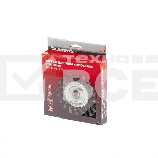 Щетка для УШМ, 150 мм, М14, Плоская, крученая проволока 0,35 мм Matrix