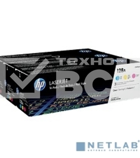 Картридж лазерный комплект HP CF371AM голубой/пурпурный/желтый для LaserJet PRO CP1525N/CP1525NW (3 х 1300)