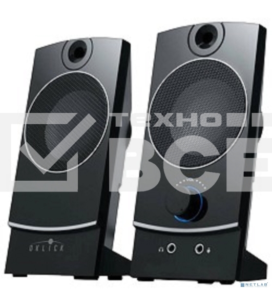 Колонки Oklick OK-118 2.0 черный 4Вт