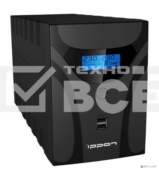 Источник бесперебойного питания Ippon Smart Power Pro II 2200 1200Вт 2200ВА черный