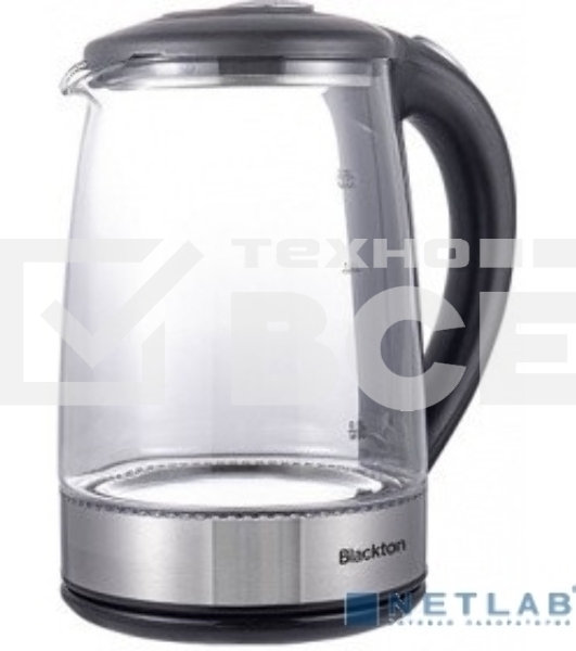 Чайник Blackton Bt KT2026G Черный-Сталь, 1500 Вт, 2.0 л