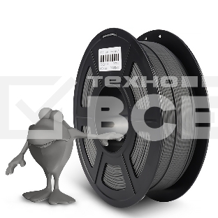 Филамент NVPRINT PLA Matte Grey для 3D печати диаметр 1.75мм  длина 330 метров  масса 1 кг