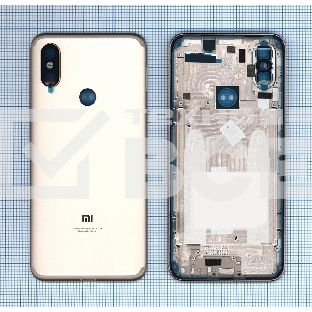Задняя крышка для Xiaomi Mi 6X Mi A2  золотая