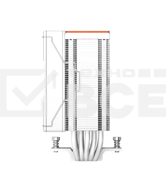 Кулер для процессора PCCooler RZ500 WH (250W, 4-pin PWM, 155mm, Al/Cu, 5x6mm, 1x120mm, 86.73CFM, 32dBA, 2200RPM, S: 1851/1700/1200/115X, AM5/AM4, white)