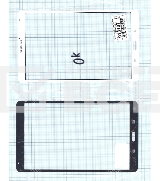 Стекло сенсора для Samsung Galaxy Tab S 8.4 SM-T700 белое