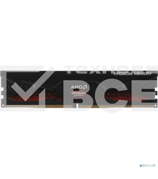 Оперативная память AMD Radeon R5, DDR5, 16GB (1x16GB), 4800MHz, CL40, DIMM, с радиатором, черный