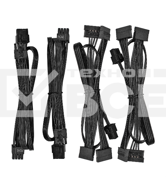 Блок питания серверный 1000W ExeGate ServerPRO-1000PAS (ATX, APFC, КПД 82% (80 PLUS), 12cm fan, 24pin, 2x(4+4)pin, 6xPCI-E, 8xSATA, 4xIDE, Cable Management, black)