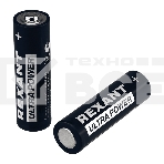 Батарейка алкалиновая Rexant ультра AA/LR6 пальчиковая 1,5В блистер 2 шт., фото 1