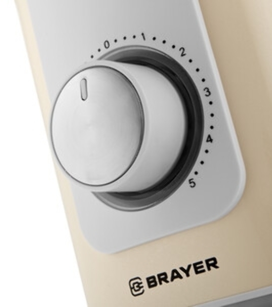 Блендер стационарный Brayer BR1205 бежевый, 1200 Вт, плавная регулировка, турбо