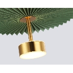 Светильник Ambrella light LH72609 BK/GR латунь/зеленый 6W 3000K D300*260-1770, фото5