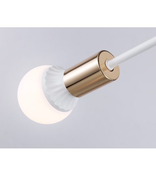Светильник Ambrella light TR80432/6 WH/GD белый/золото E27/6 max 60W D950*730