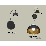 Светильник Ambrella light XB9596101 SBK/PYG/CL черный песок/золото желтое полированное/прозрачный GX53 (C9596, N8145), фото3