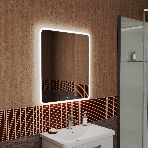 Зеркало Bau Stil 70х80, сенсорная LED подсветка, пластиковый защитный корпус, фото9