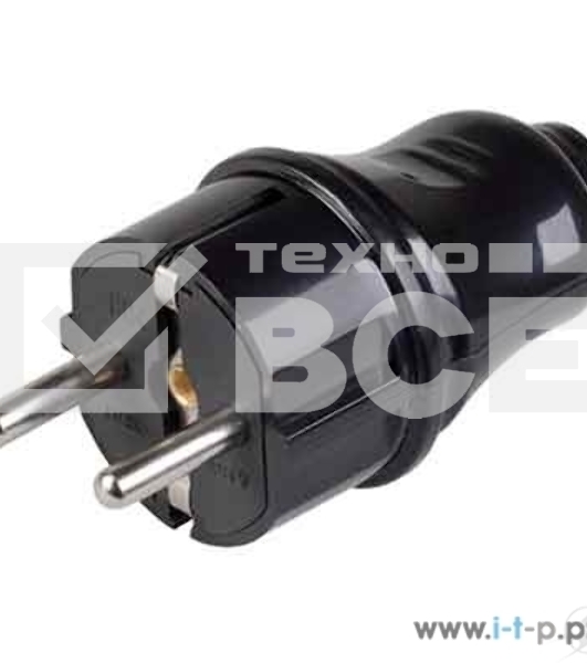 Розетка Iek ERP10-16-01-K02 РПп10-02-Ст разборная прямая с з/к 16А черная