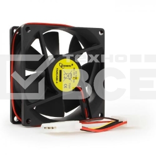 Вентилятор для корпуса Gembird 80x80x25mm, широкий разъем 4pin 8025K/FANCASE-4