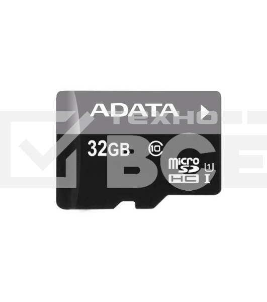 Флеш карта microSDHC 32GB ADATAUHS-1 CL10 (AUSDH32GUICL10-RA1) + SD adaptor