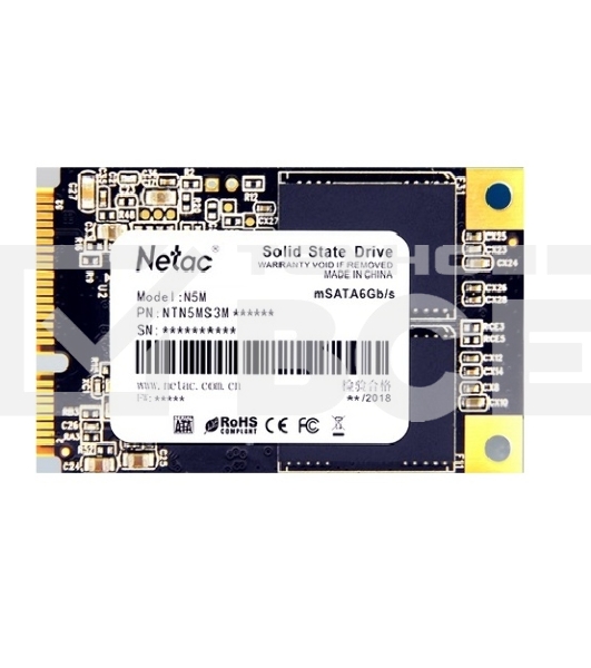 Накопитель SSD Netac N5M, 2048GB, mSATA, R/W 545/500