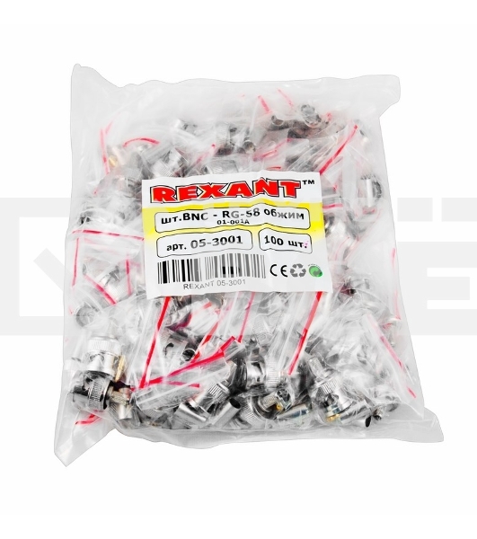 Разъем штекер BNC RG-58 обжим Rexant