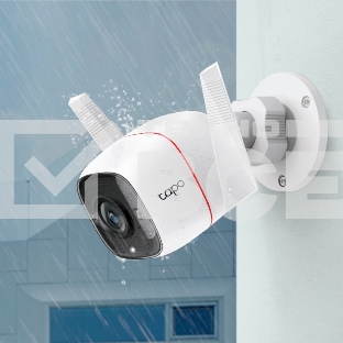 Видеокамера IP TP-Link Tapo C310 White 3MP indoor & outdoor IP camera, 30m Night Vision, IP66 dust & waterproof, Motion Detection and Notification, 2-way Audio, supports Micro SD card storage, easy setup with APP