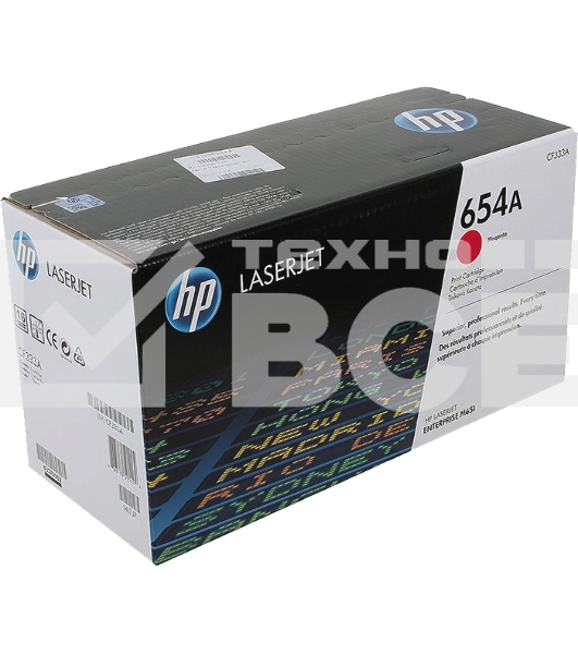Тонер Картридж HP 654A CF333A пурпурный для HP CLJ Ent M651n/M651dn/M651xh/M680dn/M680f (15000стр.)