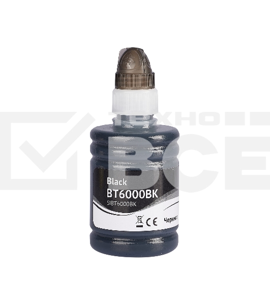 Чернила Sakura BT6000BK для Brother, черный, 7300 к., 140 мл.