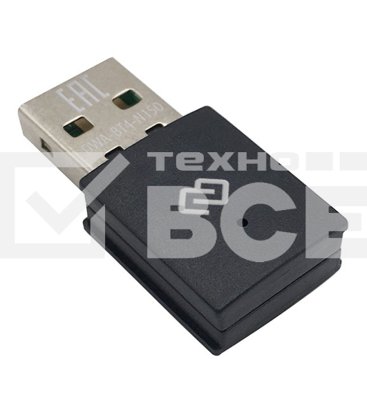 Сетевой адаптер WiFi + Bluetooth Digma DWA-BT4-N150 N150 USB 2.0 (ант.внутр.) 1ант. (упак.:1шт)