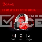 Наушники с микрофоном A4Tech Bloody MR710 серый BT оголовье (MR710 GREY), фото4