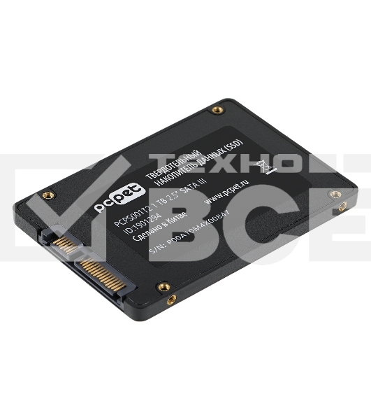 Накопитель SSD PC PET PCPS001T2, 1TB, SATA-III, 2.5