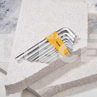 Набор ключей имбусовых HEX Kranz 2,0-12 мм, CrV, 9 шт., удлиненные