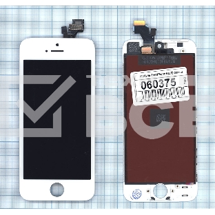 Дисплей для iPhone 5 в сборе с тачскрином (LT) белый